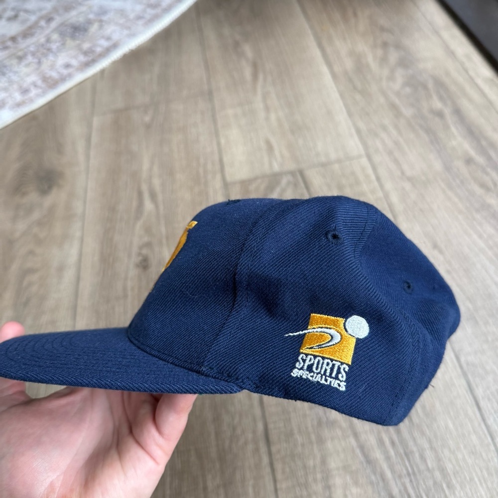 Sports Specialties vintage wool blend Notre Dame Fightin Irish SnapBack hat blue - Picture 5 of 11